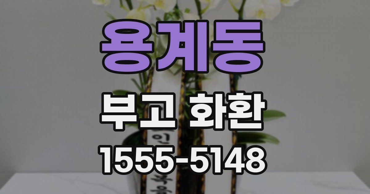 용계동 부고 화환