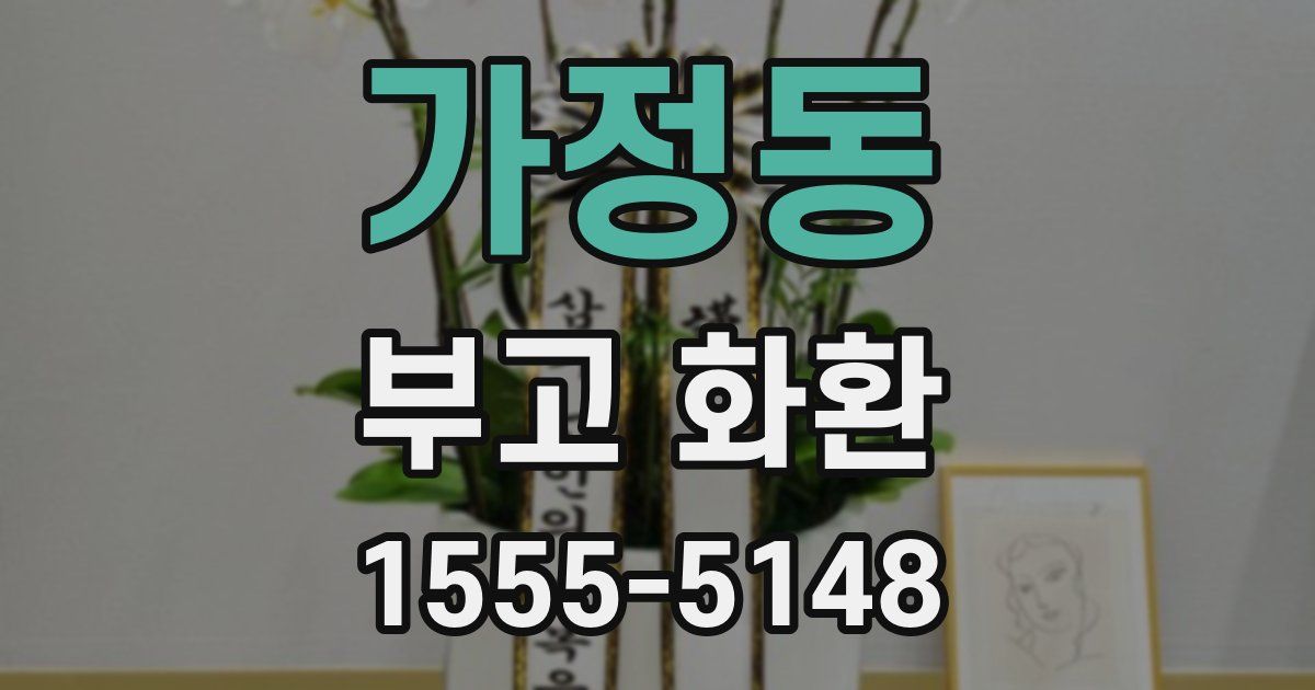 가정동 부고 화환