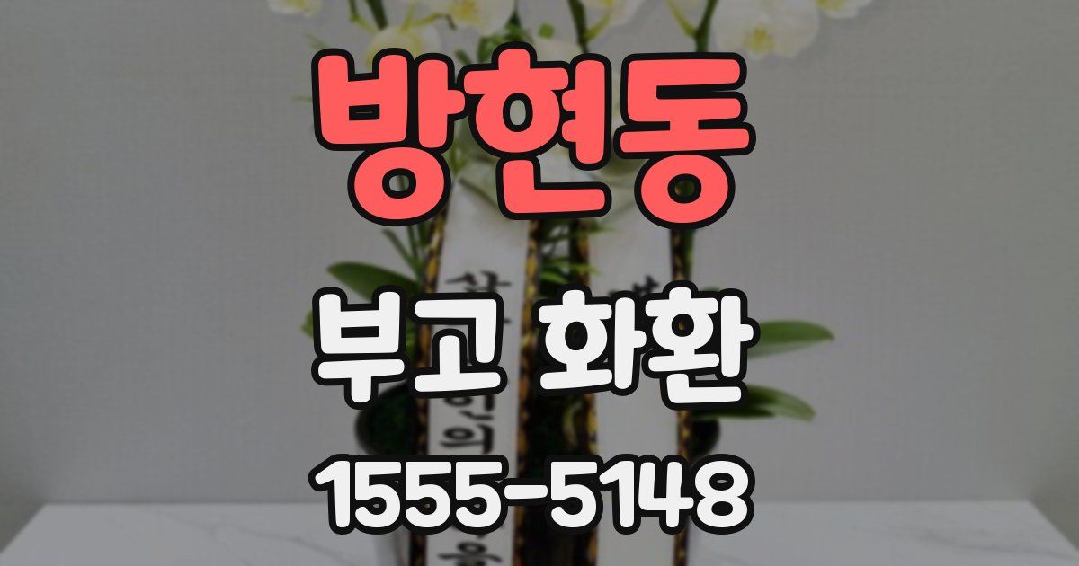 방현동 부고 화환