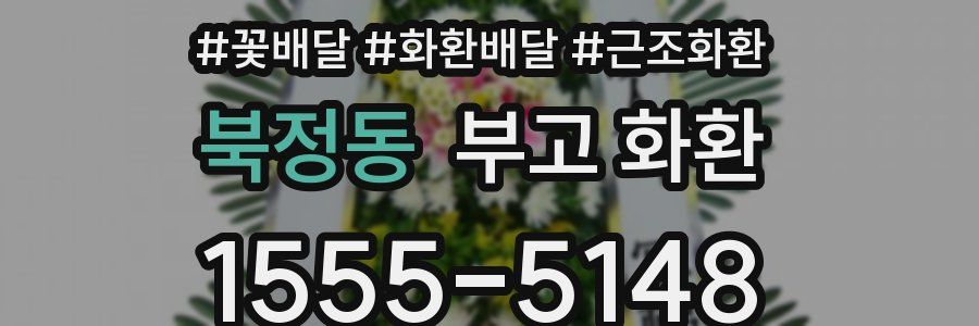북정동 부고 화환