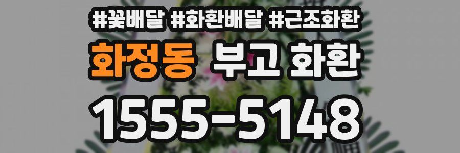 화정동 부고 화환
