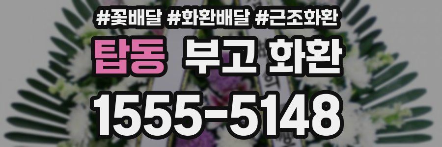 탑동 부고 화환