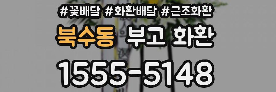북수동 부고 화환