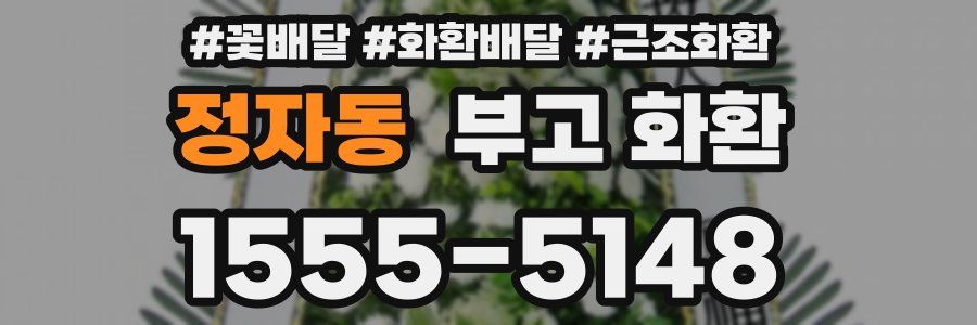 정자동 부고 화환