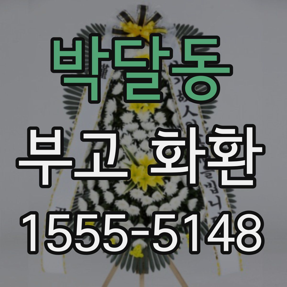 박달동 부고 화환
