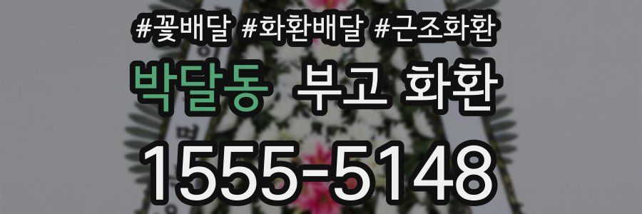 박달동 부고 화환
