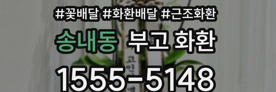 송내동 부고 화환