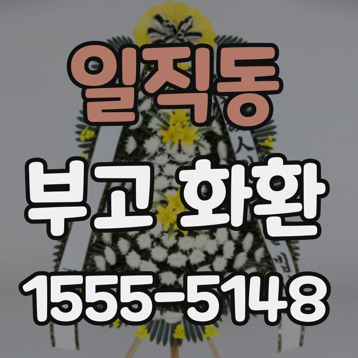 일직동 부고 화환