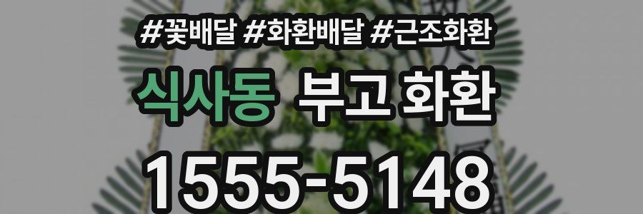 식사동 부고 화환