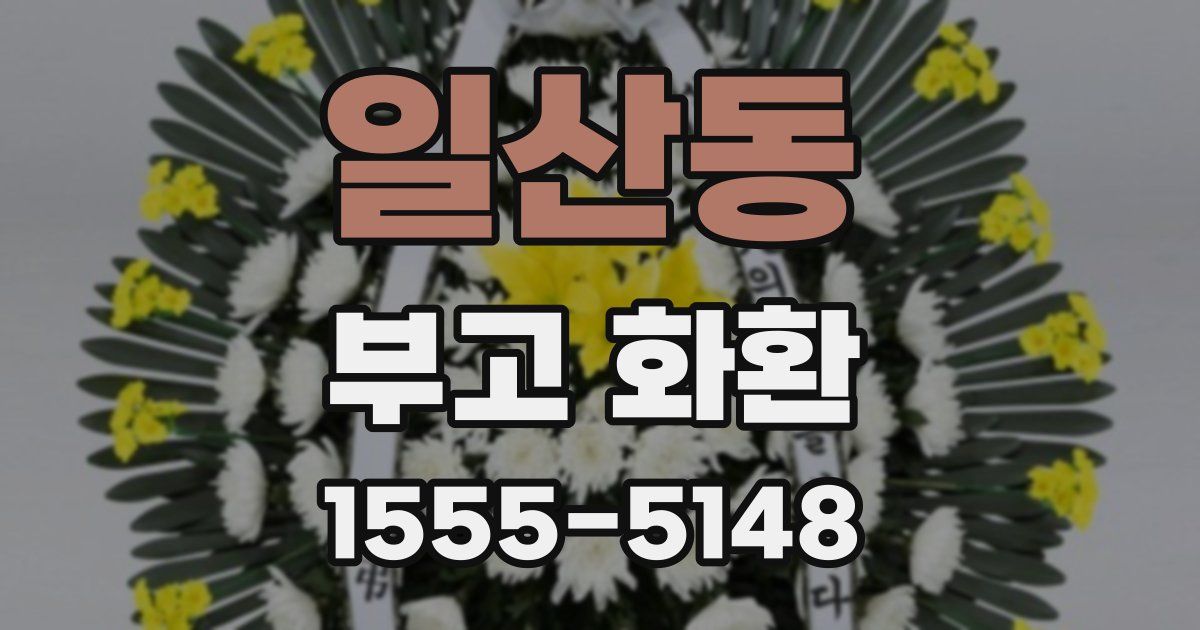 일산동 부고 화환