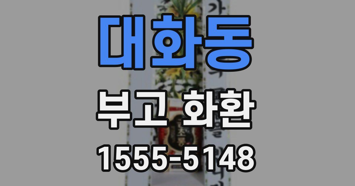 대화동 부고 화환