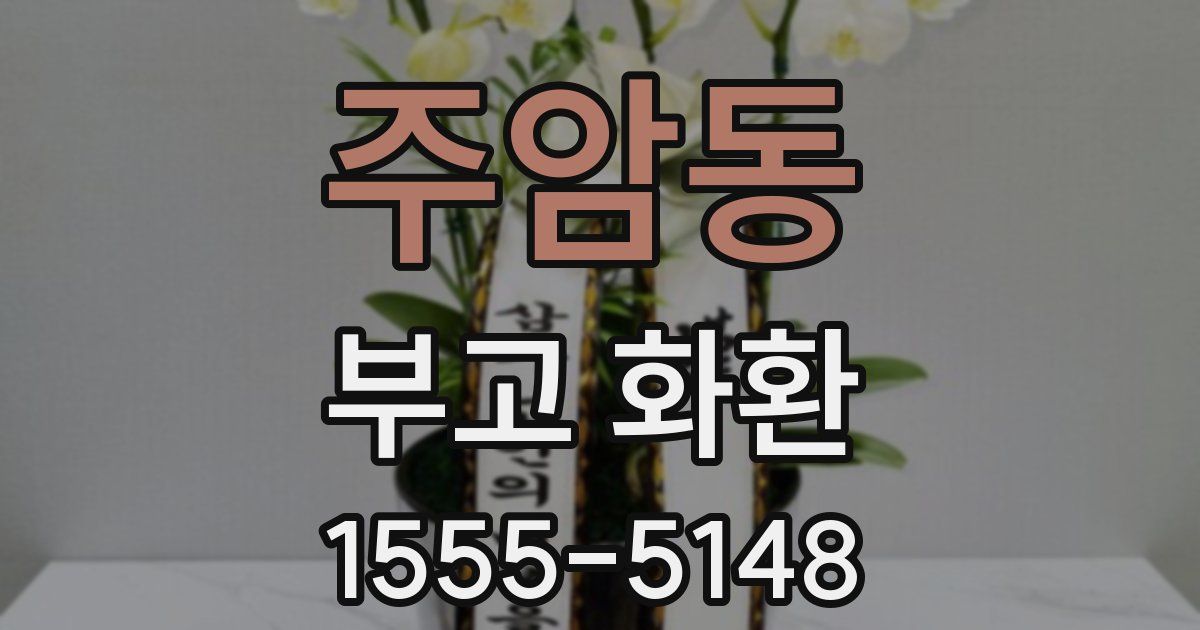주암동 부고 화환