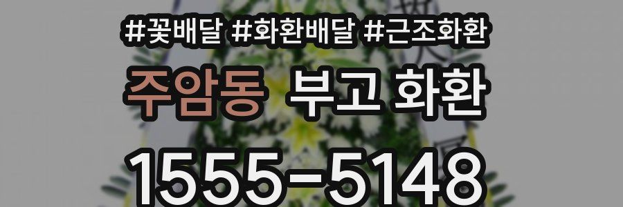 주암동 부고 화환