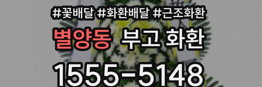 별양동 부고 화환