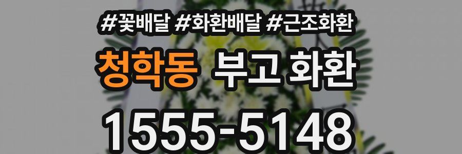 청학동 부고 화환