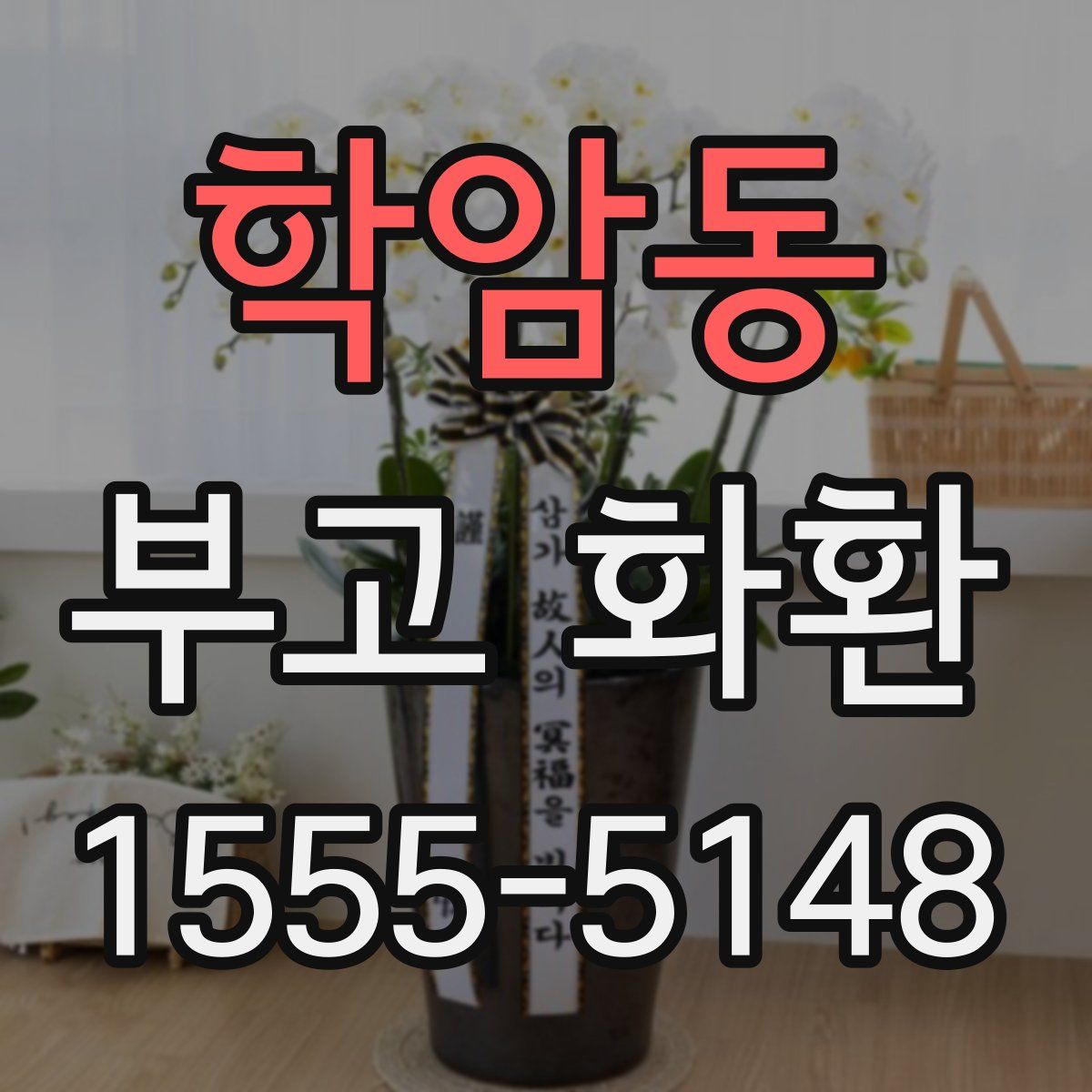 학암동 부고 화환