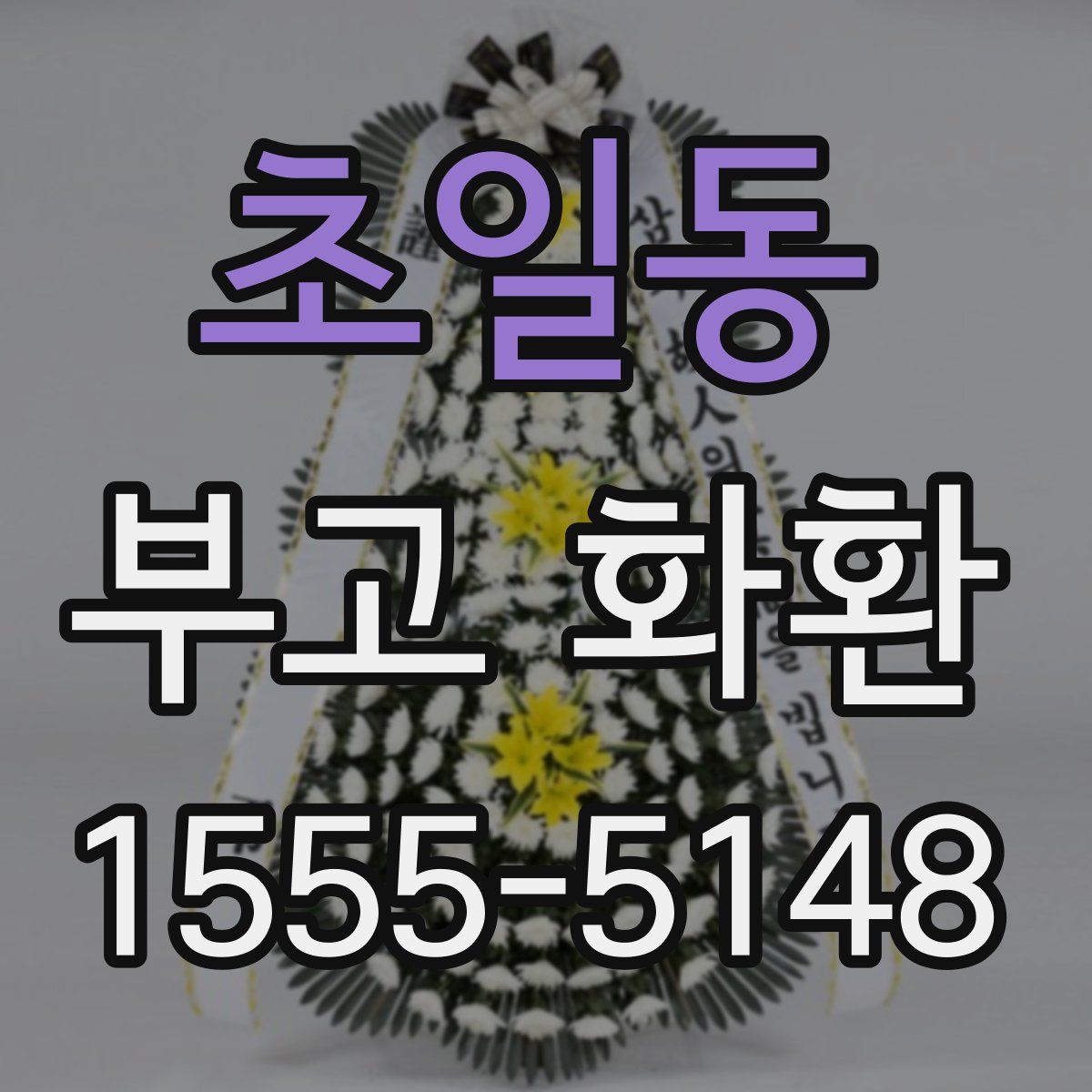 초일동 부고 화환