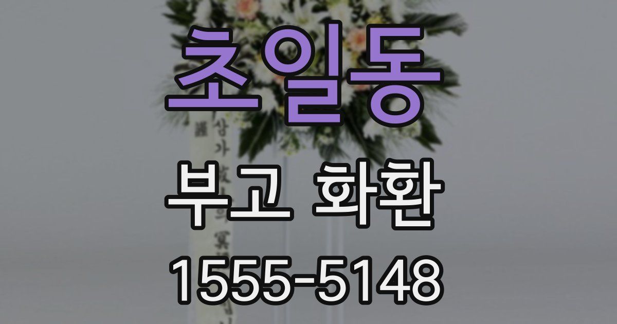 초일동 부고 화환
