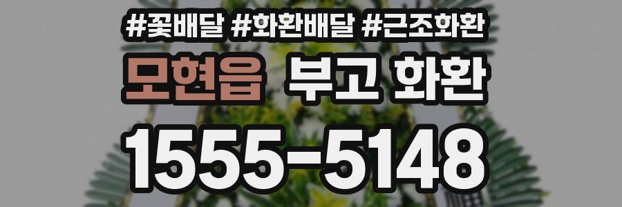 모현읍 부고 화환
