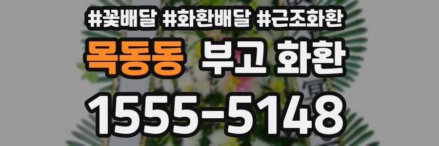 목동동 부고 화환