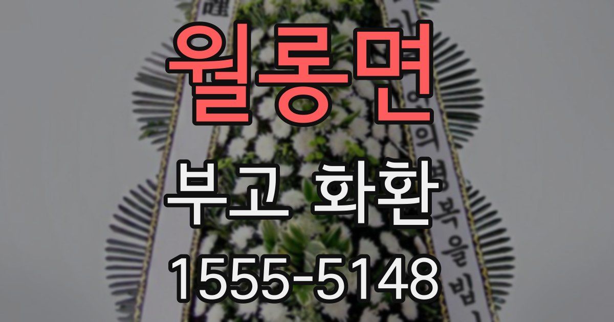 월롱면 부고 화환