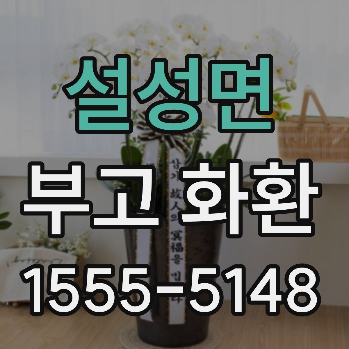 설성면 부고 화환