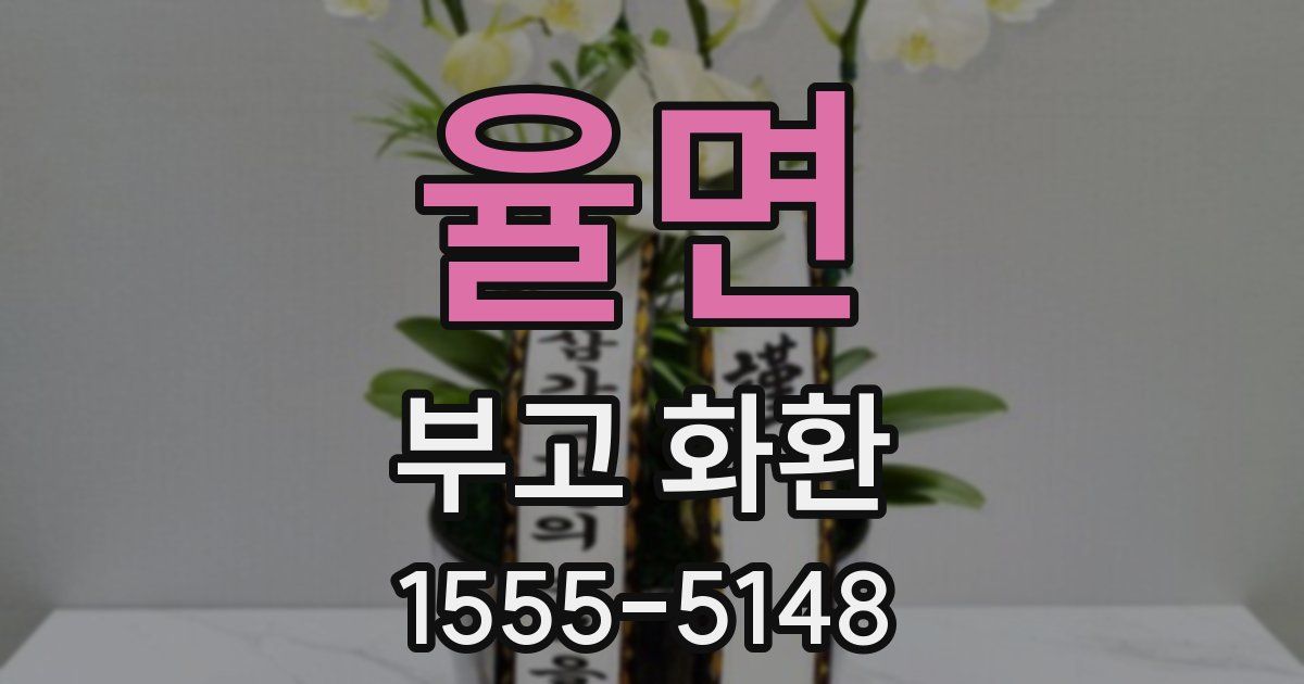 율면 부고 화환