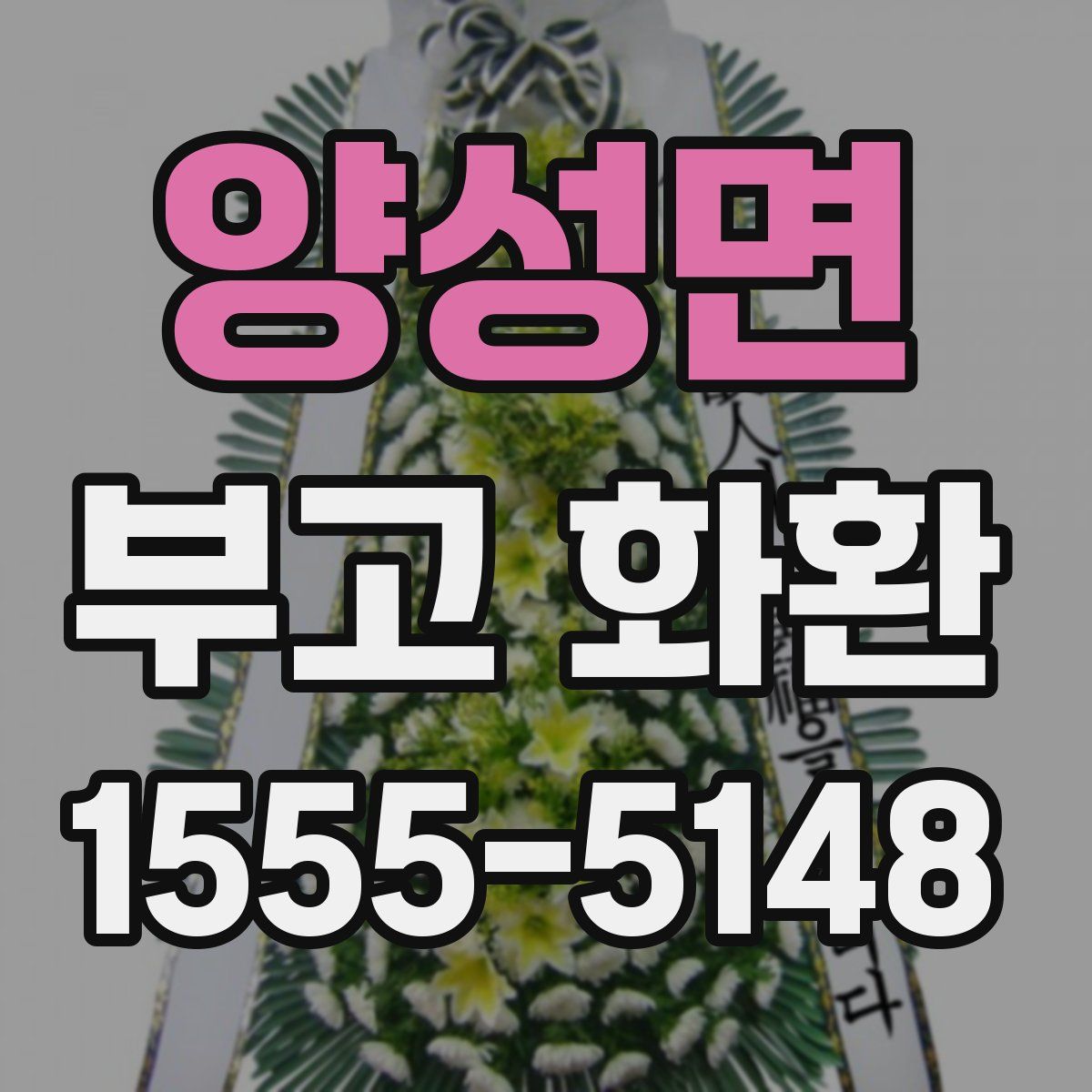 양성면 부고 화환
