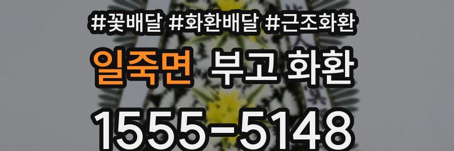 일죽면 부고 화환