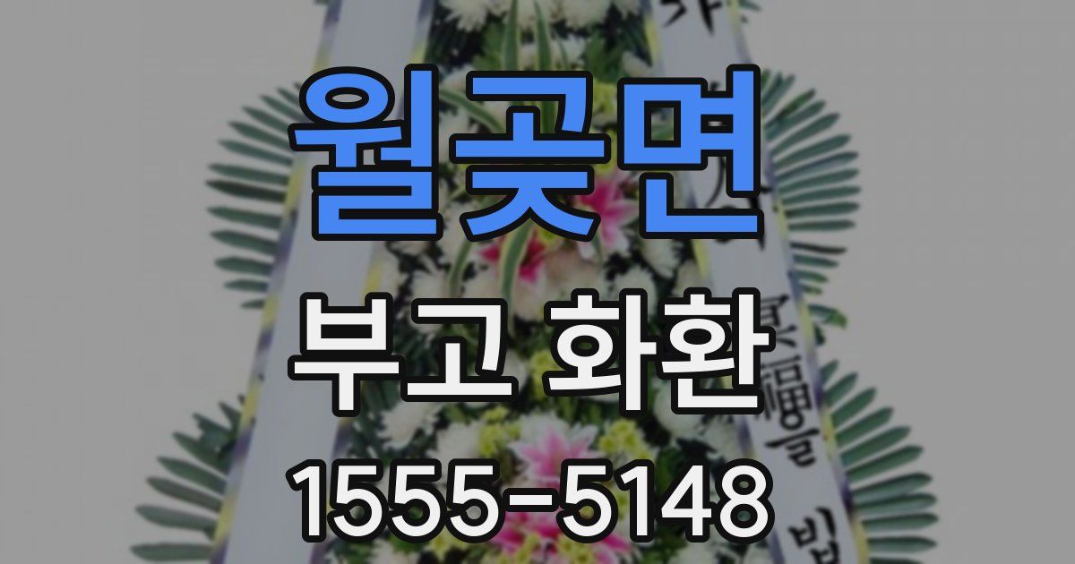 월곶면 부고 화환