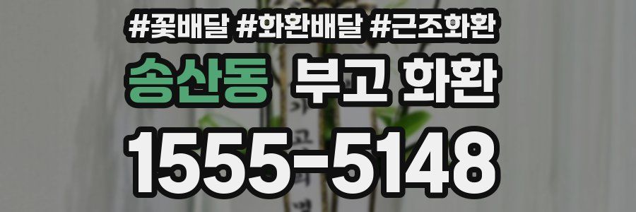 송산동 부고 화환