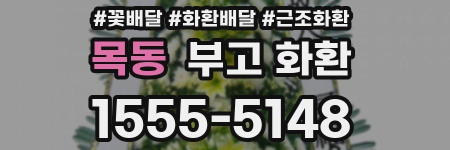목동 부고 화환
