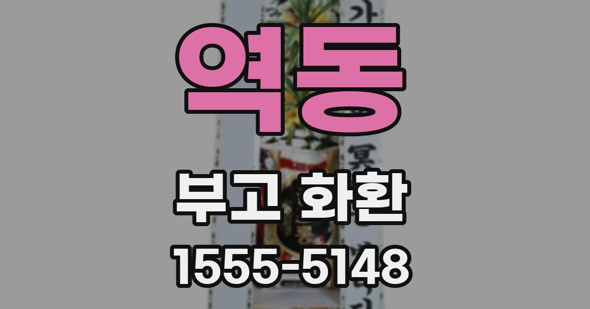 역동 부고 화환