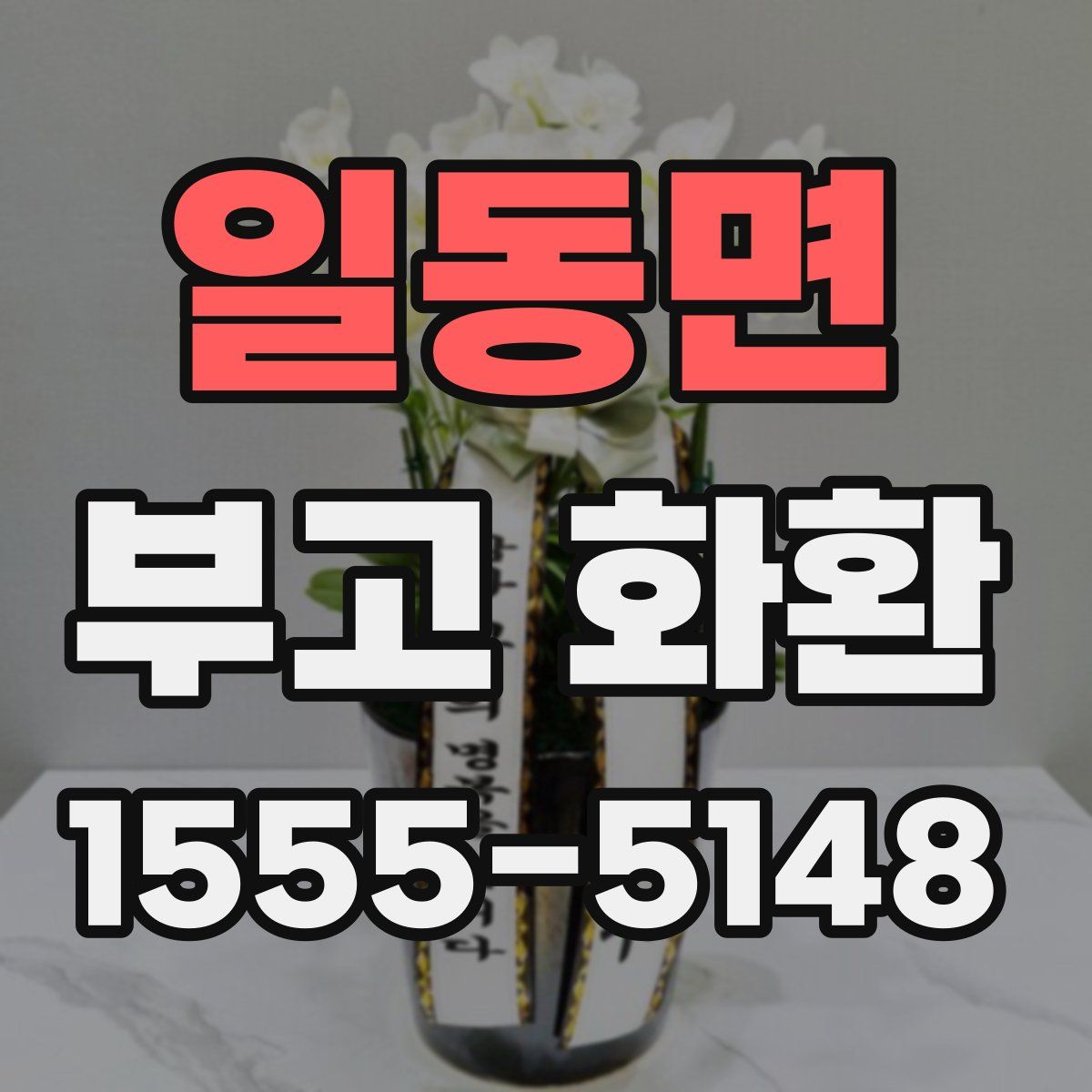 일동면 부고 화환