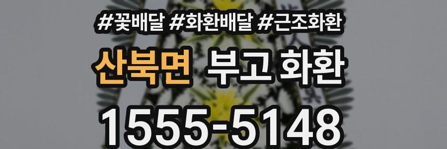 산북면 부고 화환