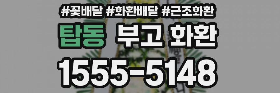 탑동 부고 화환