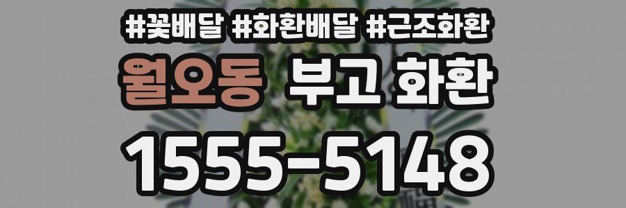 월오동 부고 화환