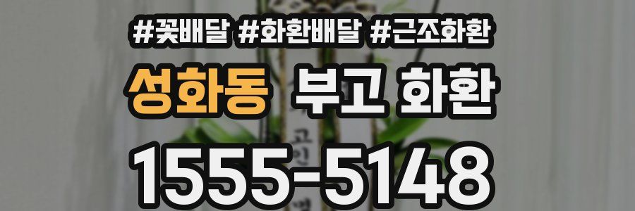 성화동 부고 화환
