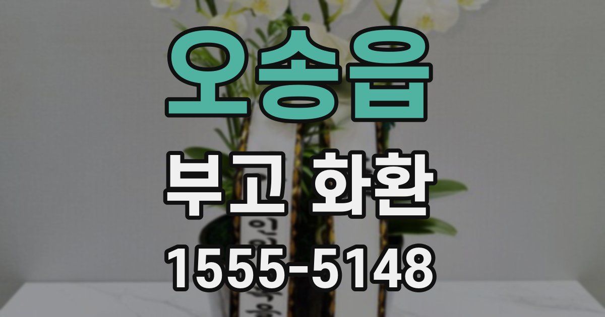 오송읍 부고 화환