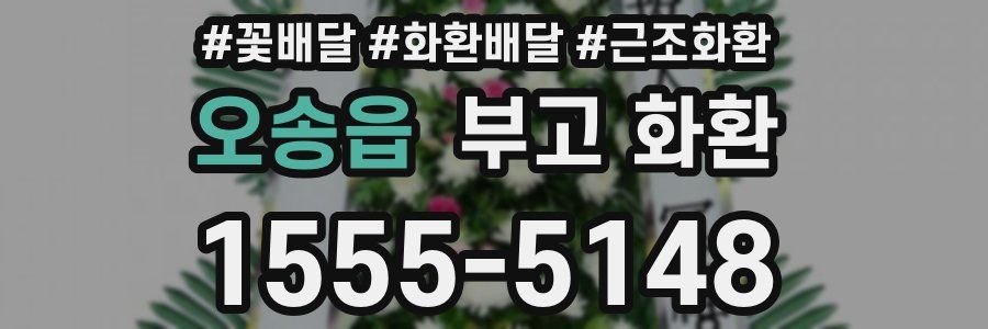 오송읍 부고 화환