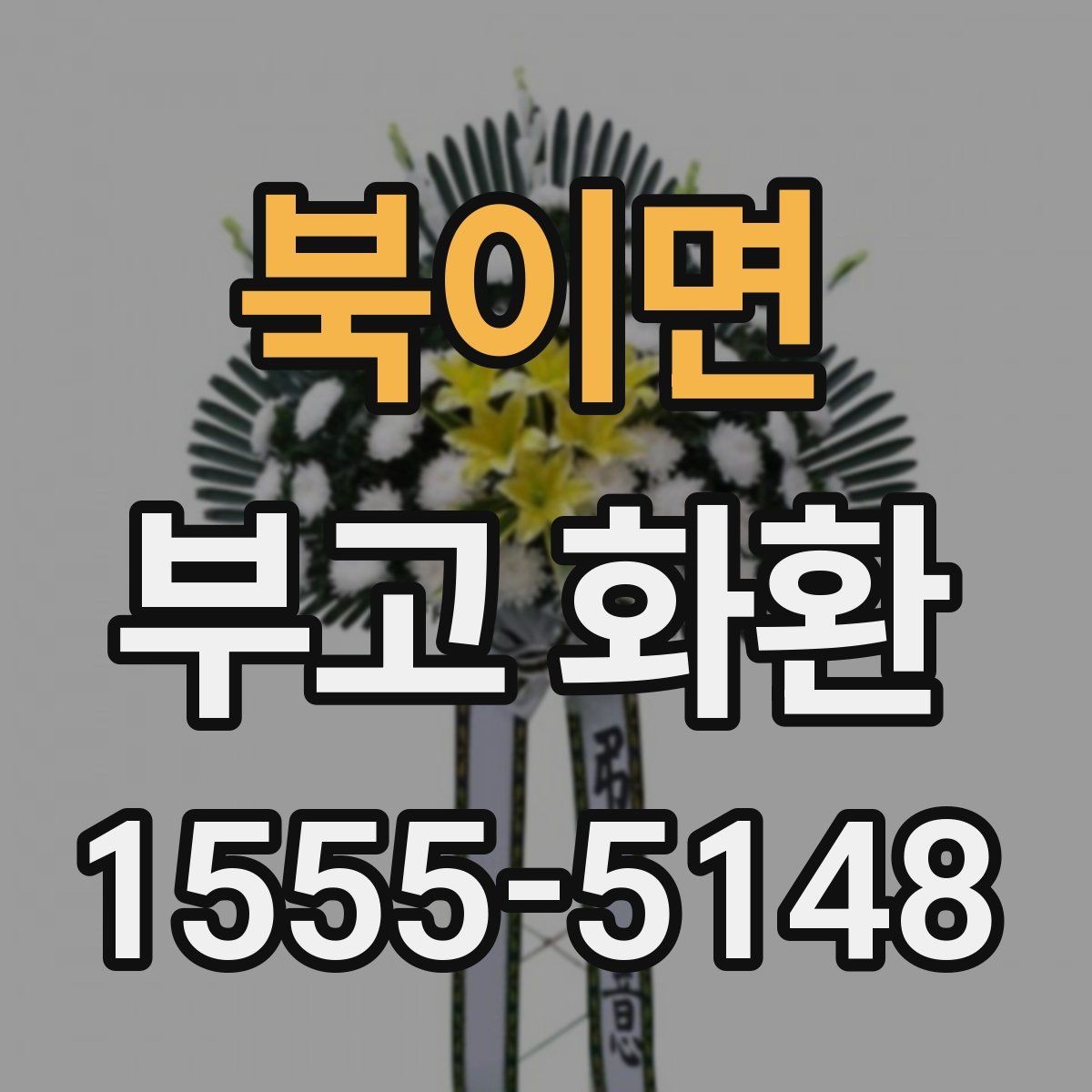 북이면 부고 화환 디자인이 달라 보이는 이유