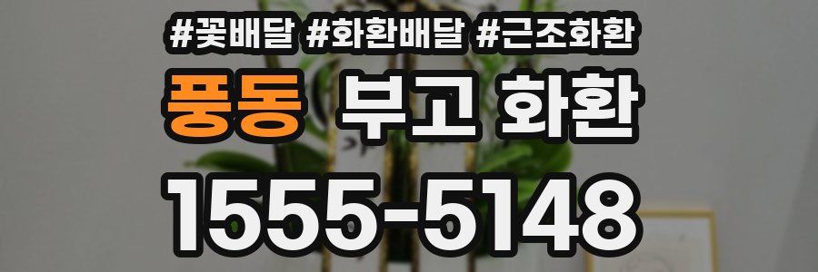 풍동 부고 화환