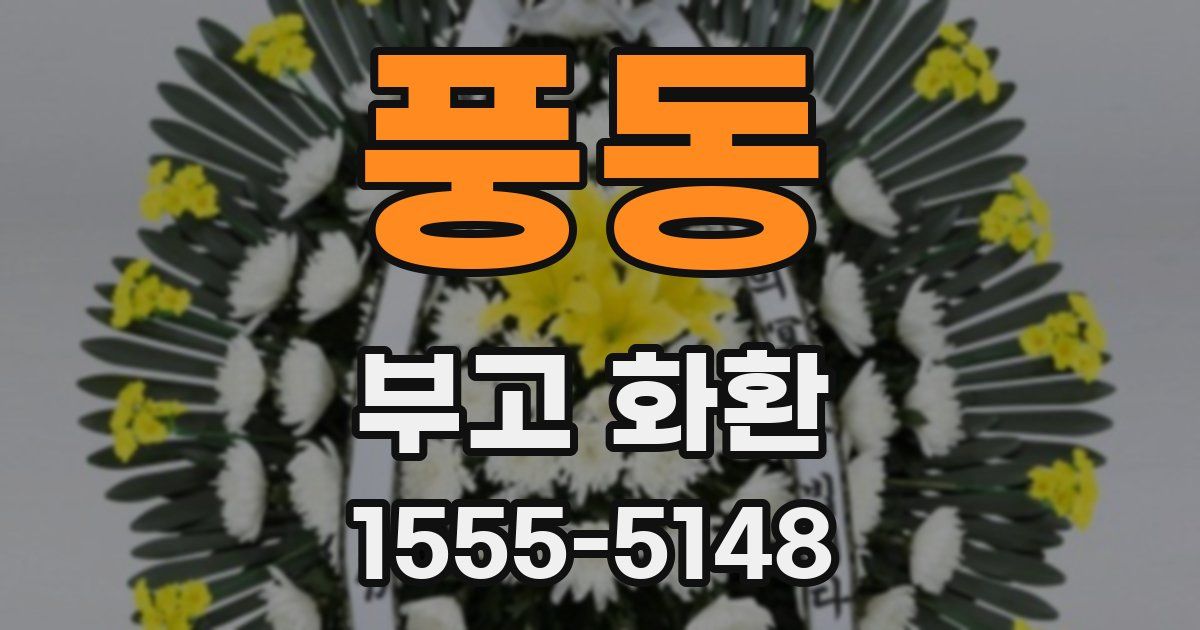 풍동 부고 화환