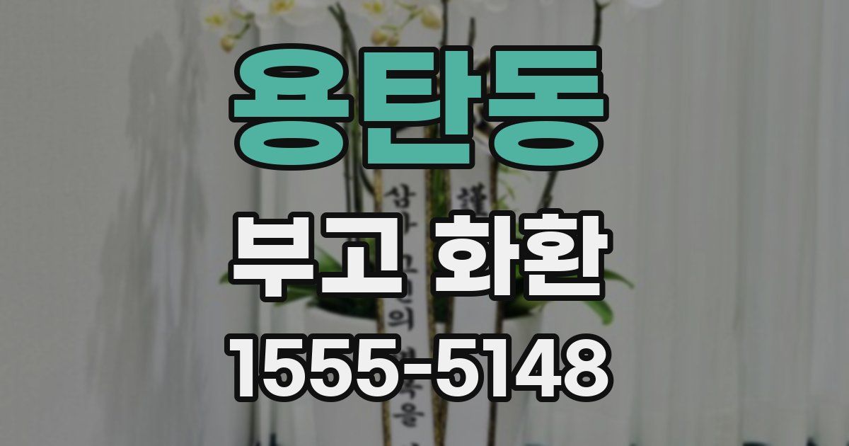 용탄동 부고 화환