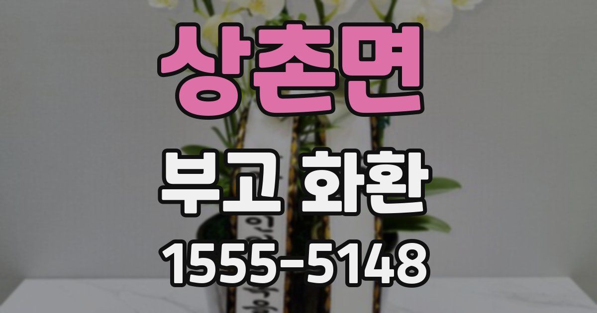 상촌면 부고 화환