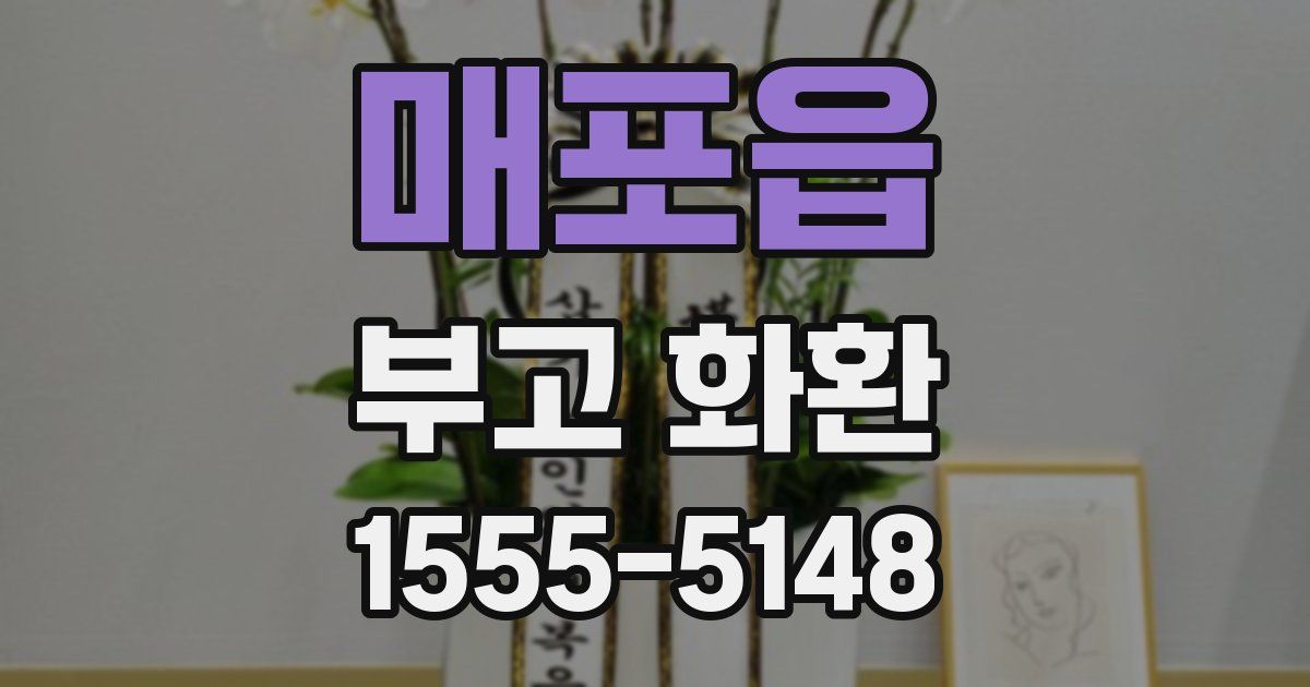 매포읍 부고 화환