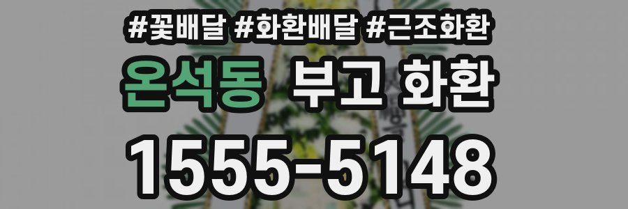 온석동 부고 화환