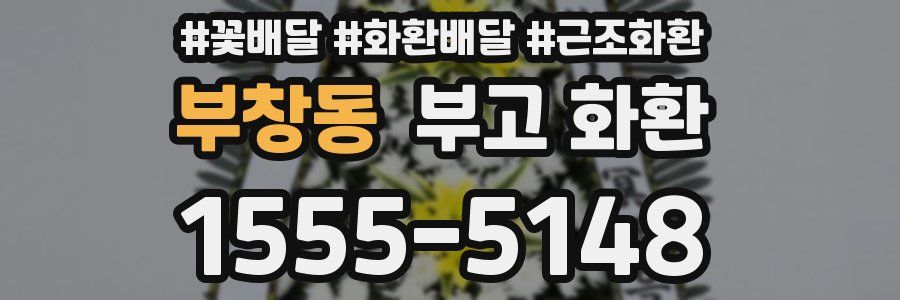 부창동 부고 화환