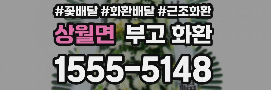 상월면 부고 화환