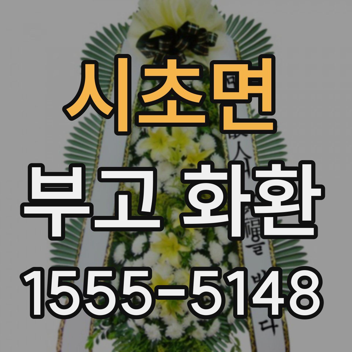 시초면 부고 화환